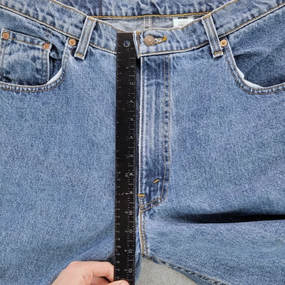 Levi's 560 Loose Fit Tapered Leg Jeans Mens 38x34‎ Blue Vintage Made in USA 90s